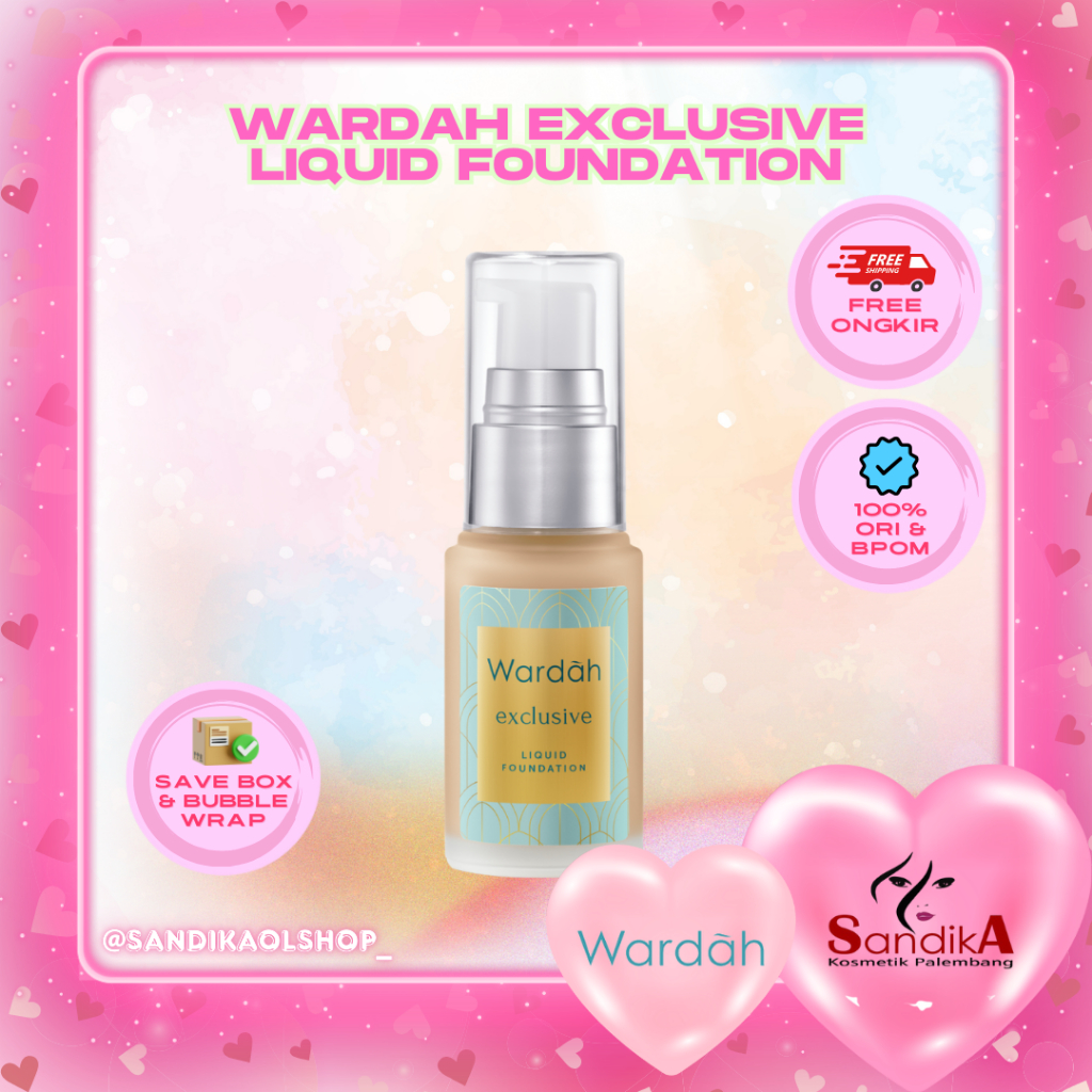 Wardah Exclusive Liquid Foundation/Wardah Liquid Foundation/Foundation Wardah