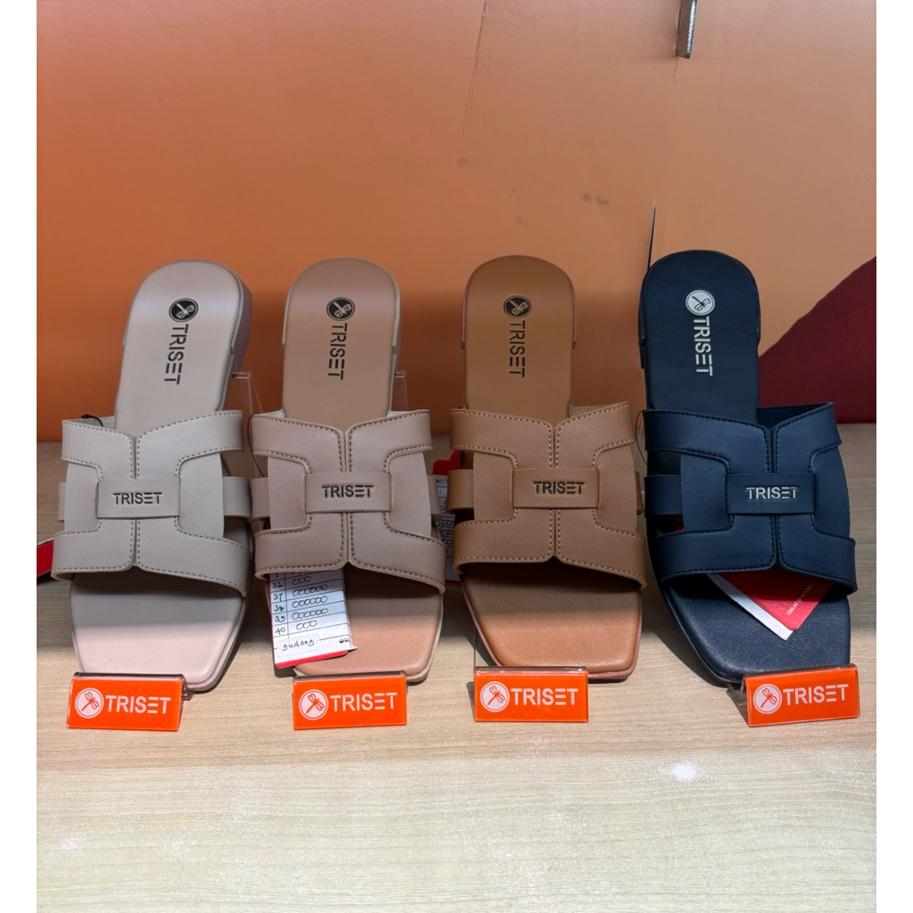 Triset Sandal Teplek Wanita Ringan