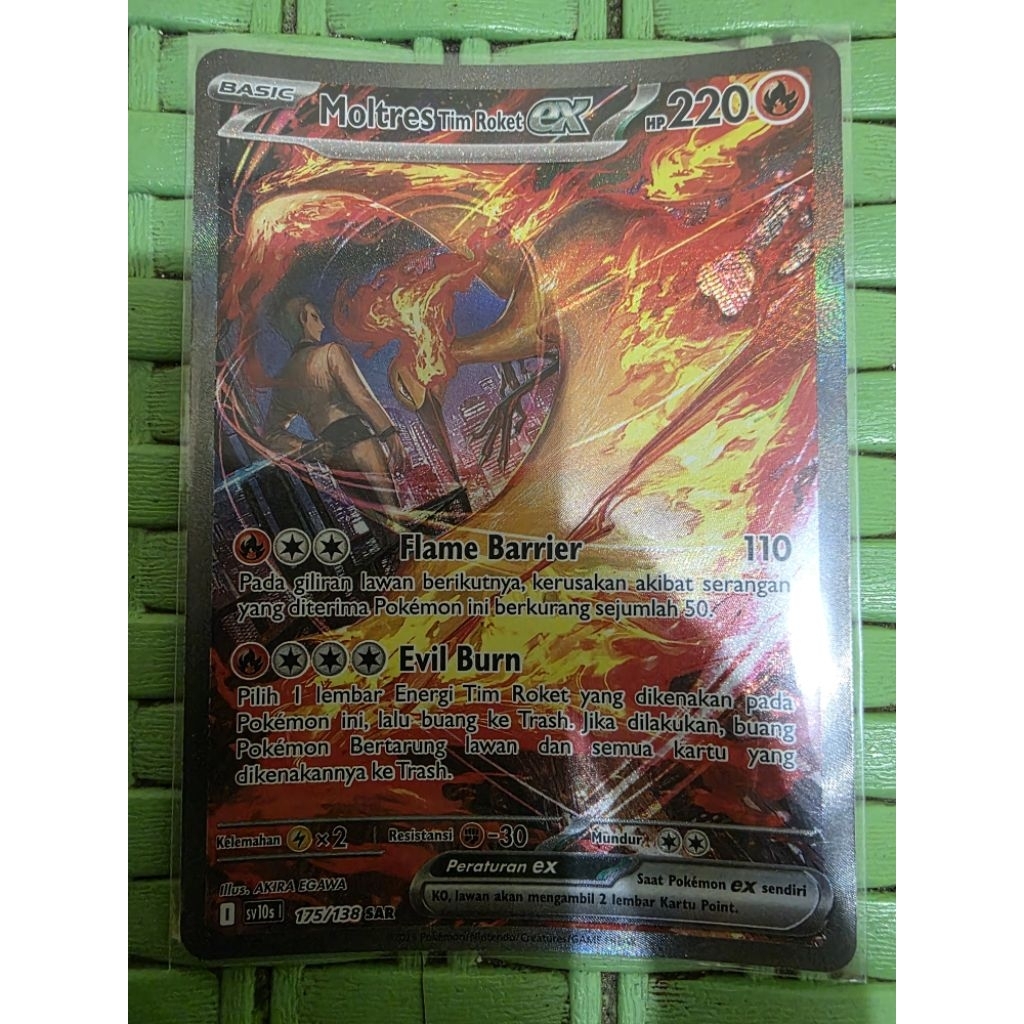 Moltres Tim Roket EX SAR