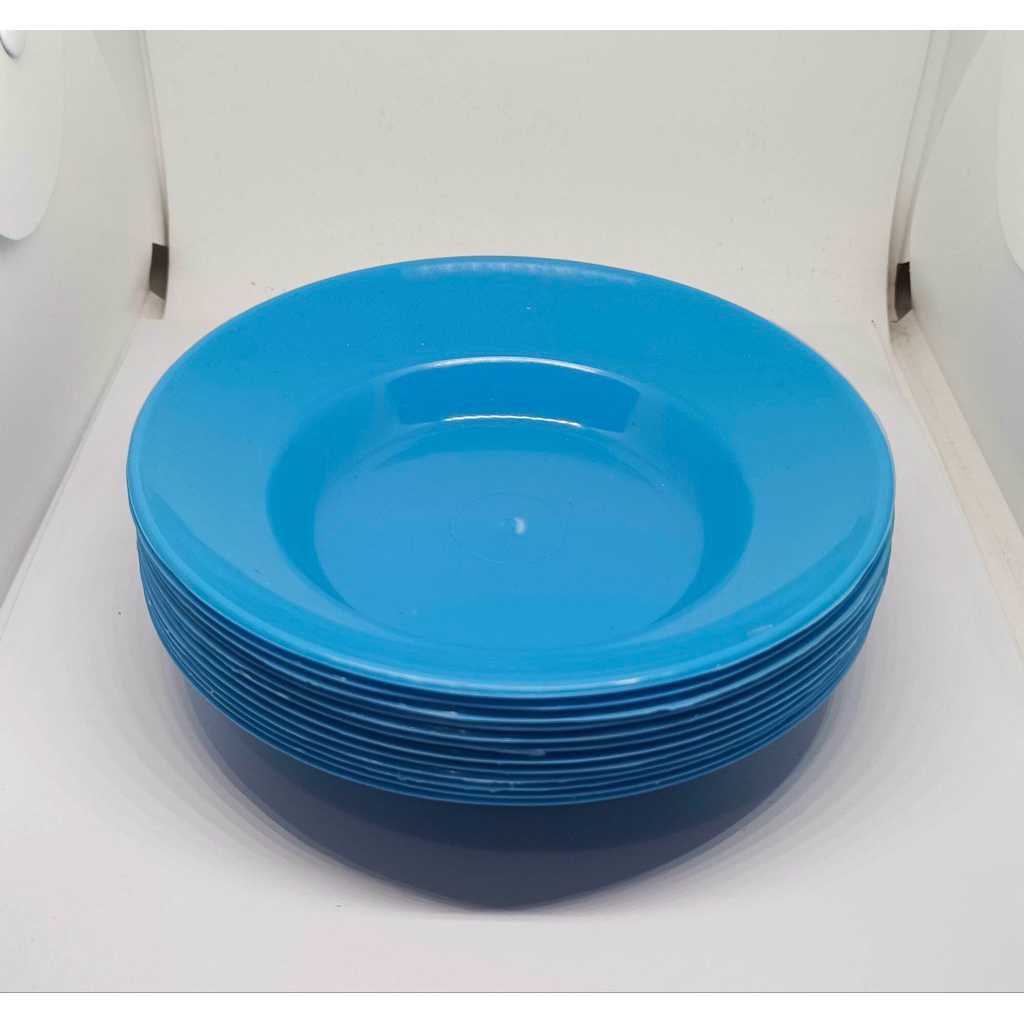 {12pcs} PIRING LEPEK PLASTIK KECIL LUSINAN