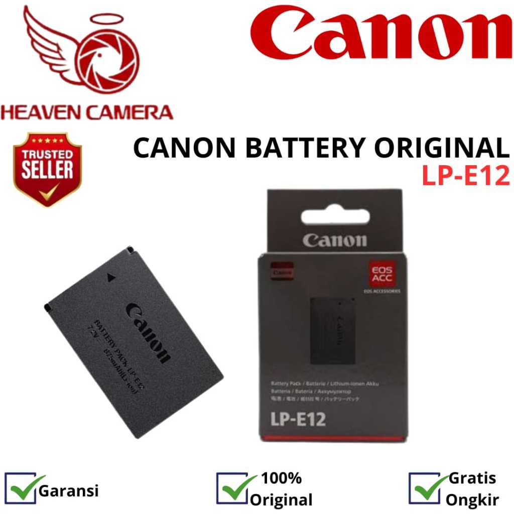 BATERAI CANON LP-E12 / BATTERY CANON LP-E12 / CANON LP-E12