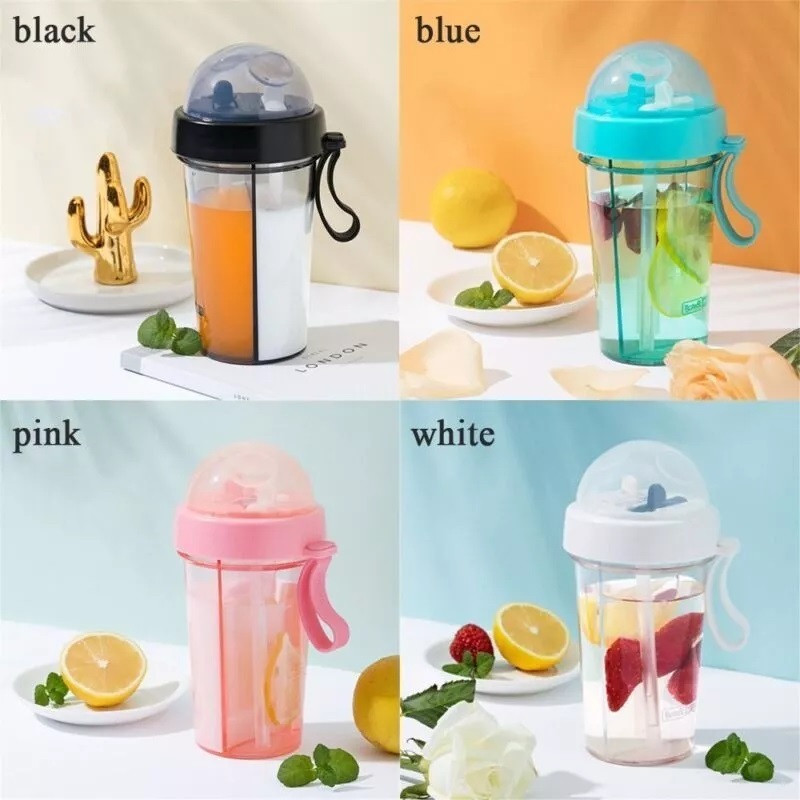 SumberAbadi Duet Couple Bottle Travel Botol Minum Duet Use Bottle Dua Sisi - Botol 2 sisi