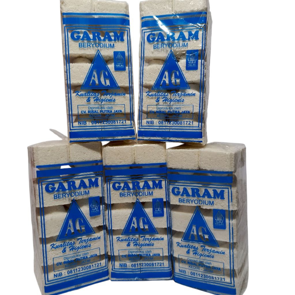 

(PROMO) Beli 5 Gratis 1 bungkus garam kotak, garam balok beryodium