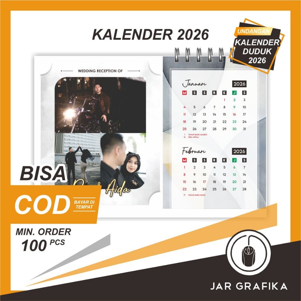 

Souvenir Kalender Duduk Custom