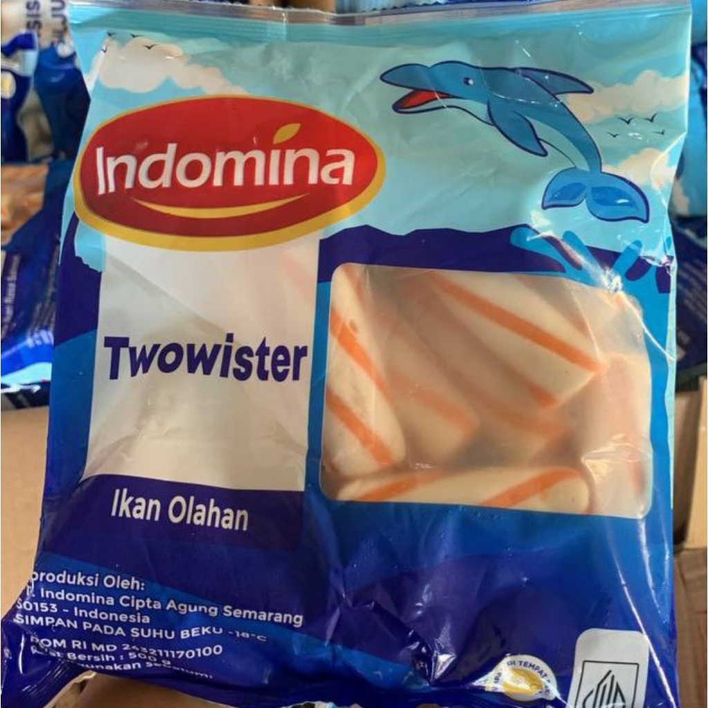 

INDOMINA TWOWISTER 500 GRAM / FROZEN FOOD OLAHAN IKAN