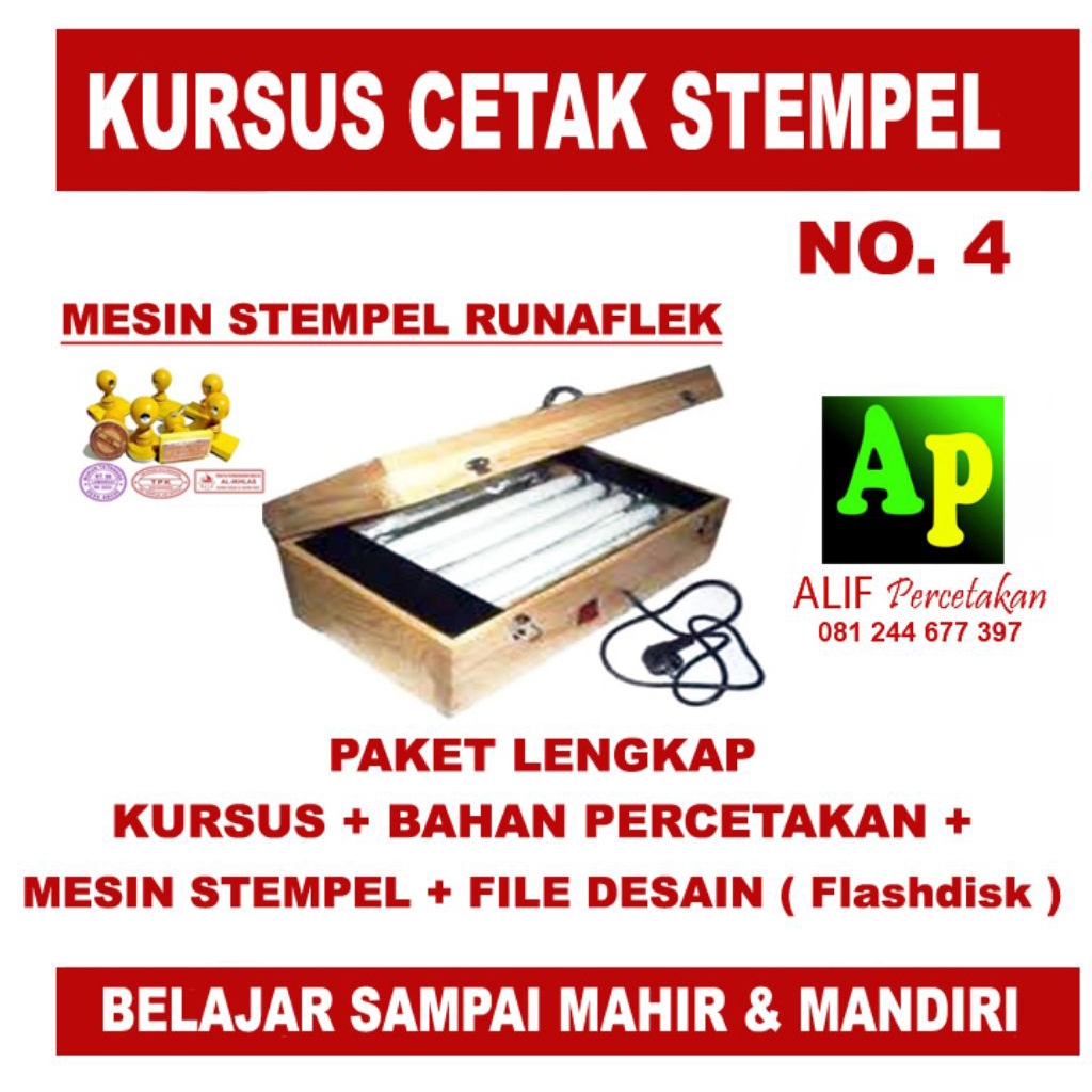 

Menerima Kursus Cetak Stempel Manual, Stempel Warna & Papan Nama dada Sampai anda bisa berjualan & Mandiri
