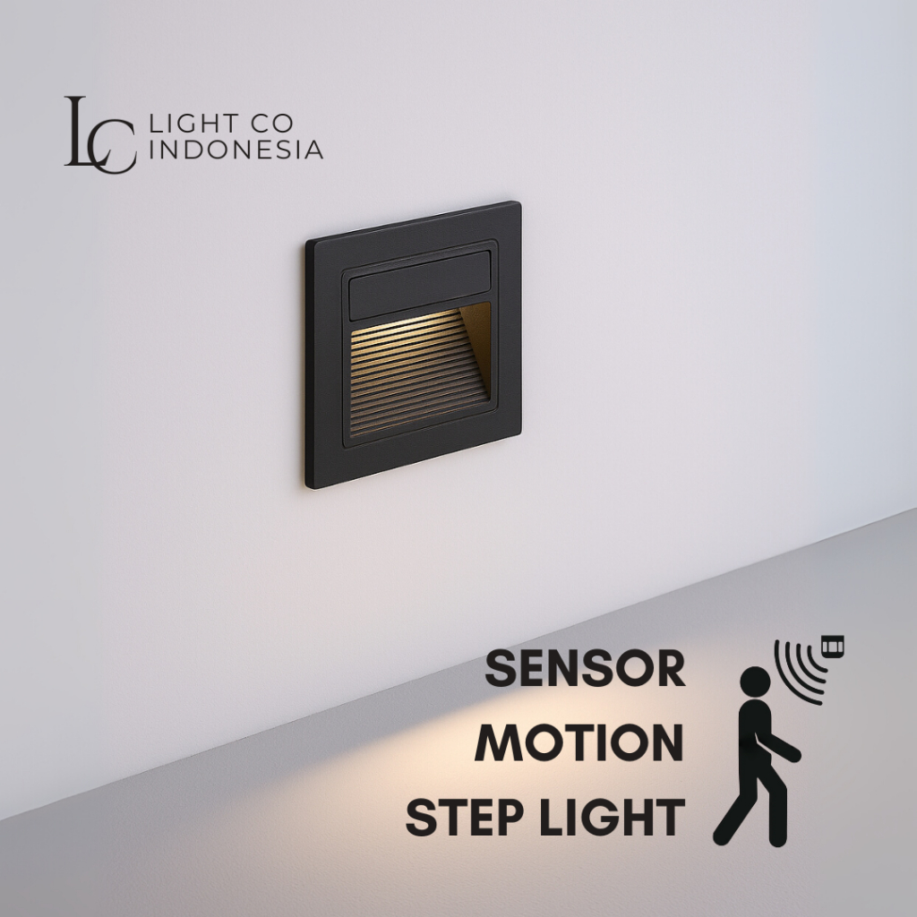 Lampu tangga sensor gerak kotak fantas / lampu tangga led sensor gerak fantas