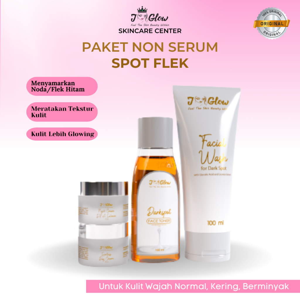 JGLOW Skincare  Flek Skincare Perawatan Wajah / Noda Hitam