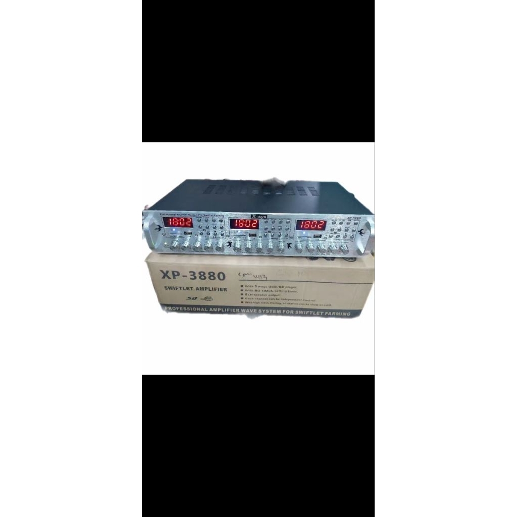 ampli walet xp3880.ampli walet 3player 8ch komplit