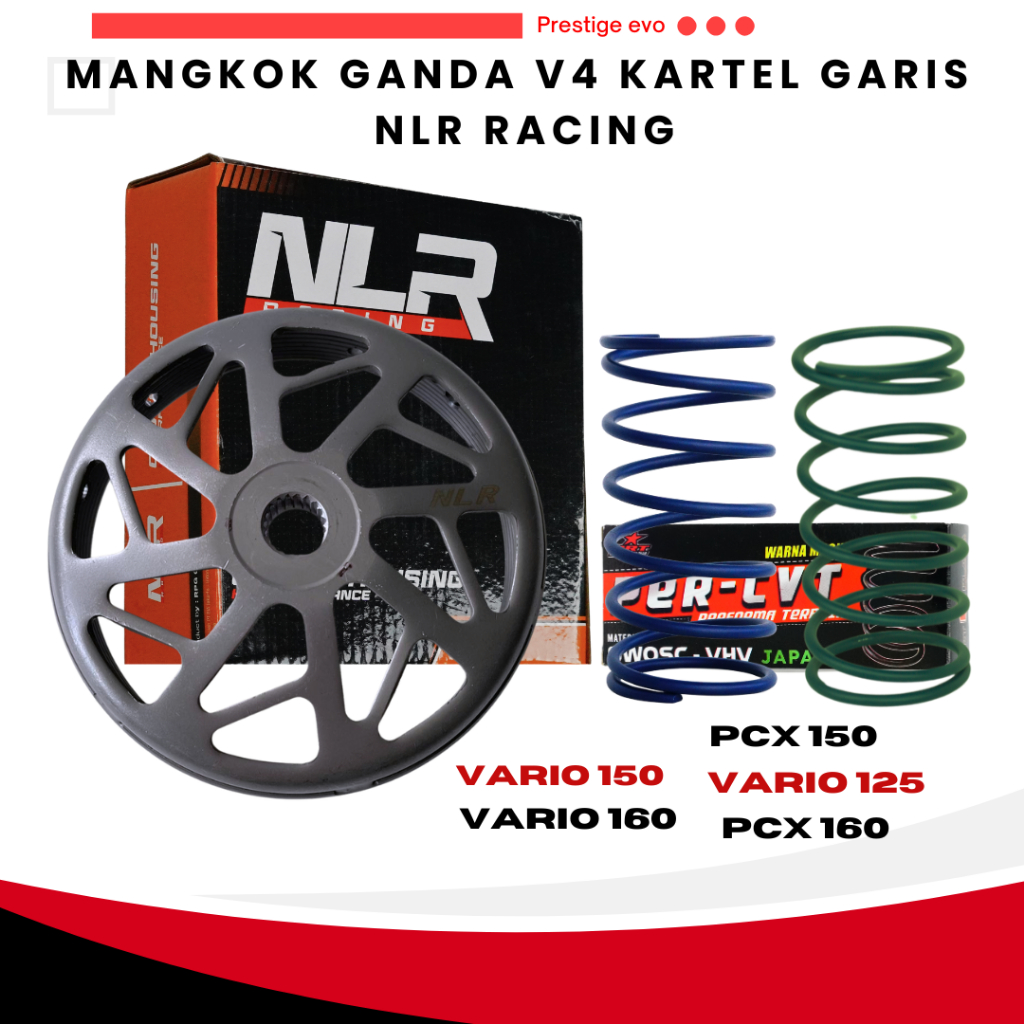Mangkok Ganda Kartel V4 Racing NLR RACING Per CVT BRT Nmax AEROX LEXI