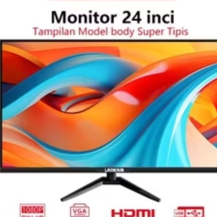 Led Monitor gaming  24 inch monitor PC Garansi Resmi Enlight
