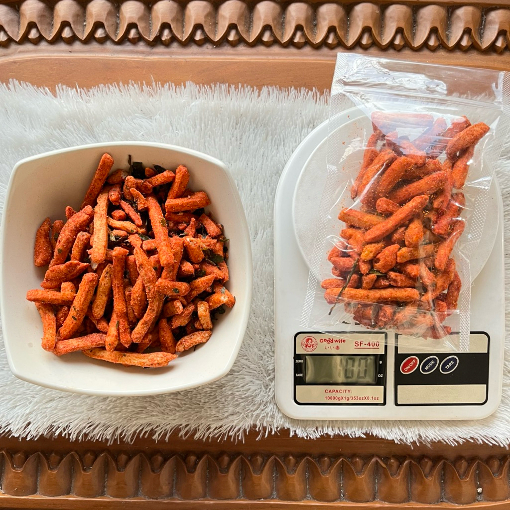 

Basreng Pedas dan Original Daun jeruk isi 100gr