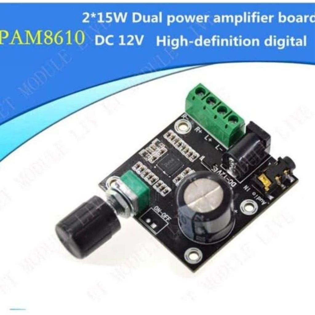 PAM8610 amplifier board PAM 8610 Sound Good Quality 12V with potensio
