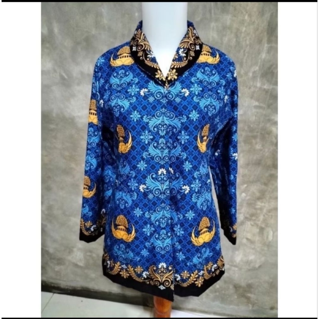 baju korpri wanita lapisan puring hitam bahan katun/semi sutra