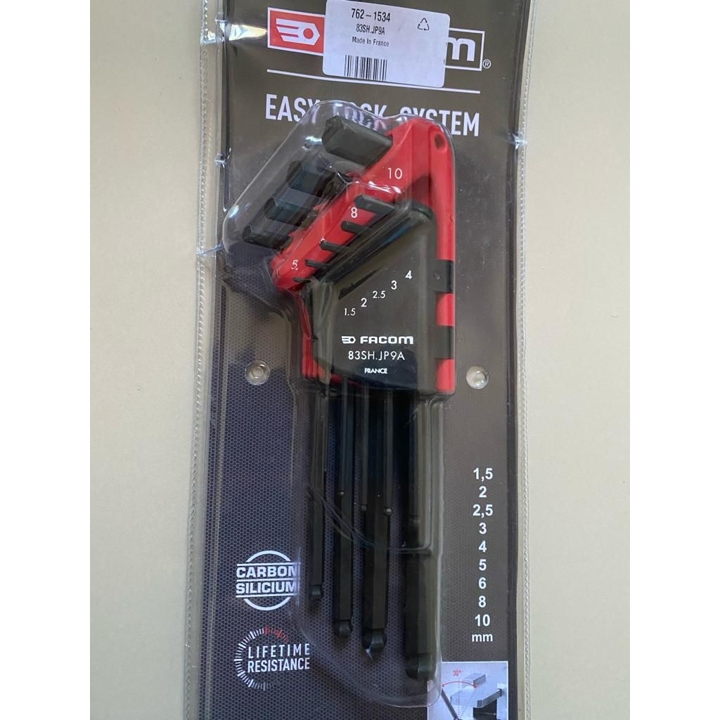 Set Kunci L heksagonal metrik lengan panjang Facom 83H.JP9A.