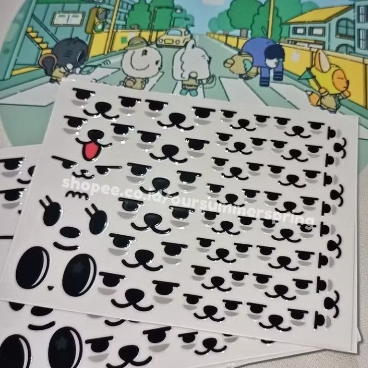 

STICKER PPULBATU YONGMEONG HWANGCHOON BAMGEUT DAGONYANG FANMADE UNOFFICIAL STIKER TXT CHARACTER