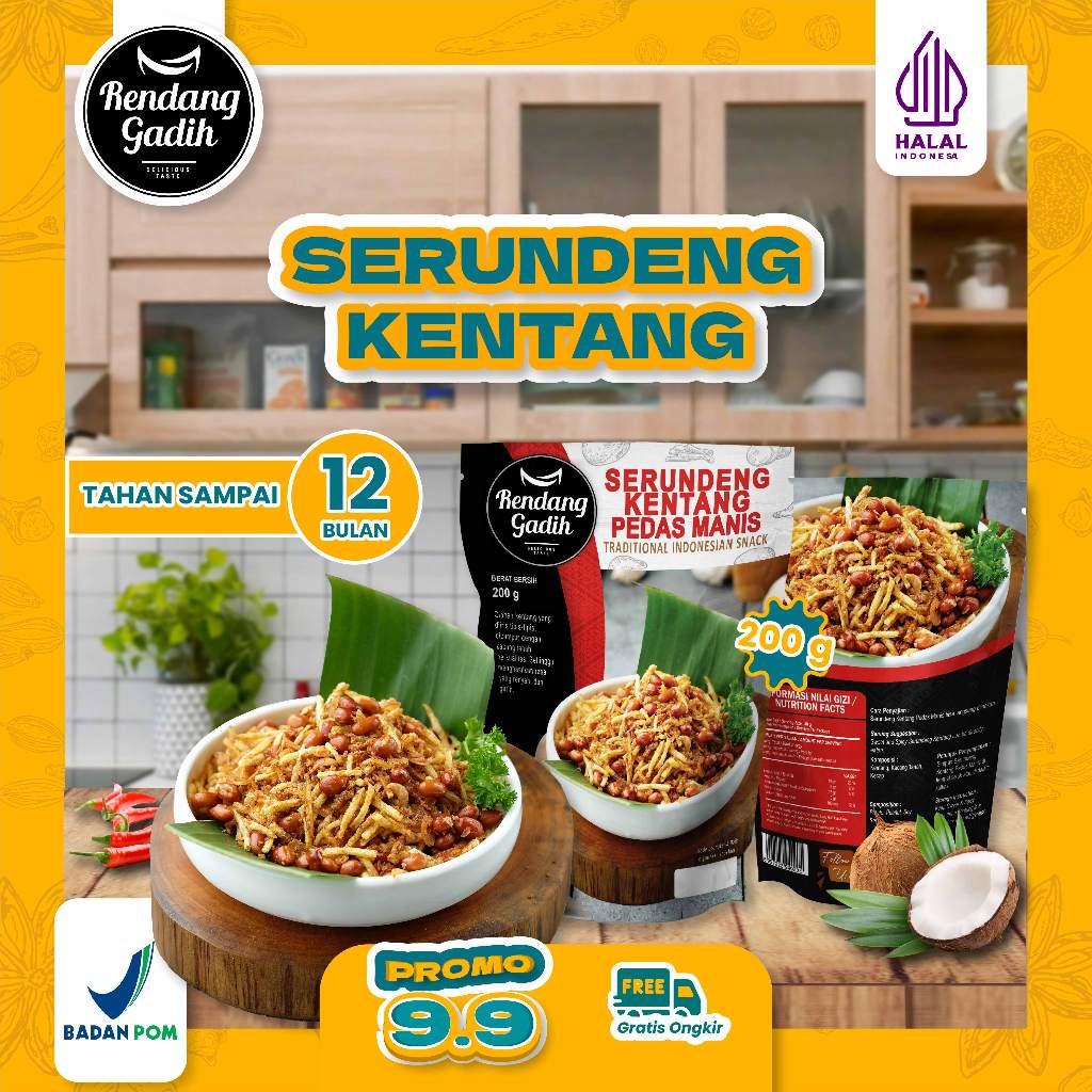 

Rendang Gadih - Serundeng Kentang