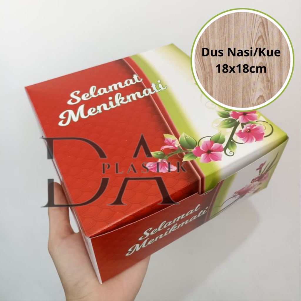 100Pcs Box Nasi | Box Kue | Kotak Nasi | Dus Nasi Serbaguna
