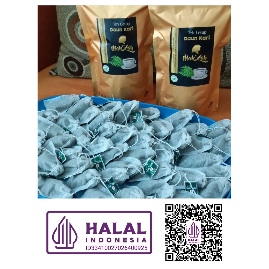

Teh Celup Daun Kari Mak'Zah isi 20 pcs (Halal)