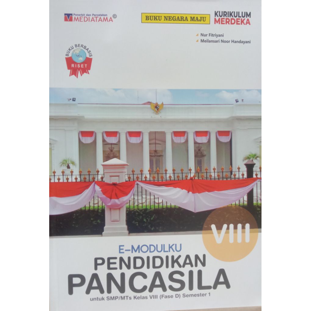 buku E modulku Pancasila SMP kelas VIII semester 1 Mediatama