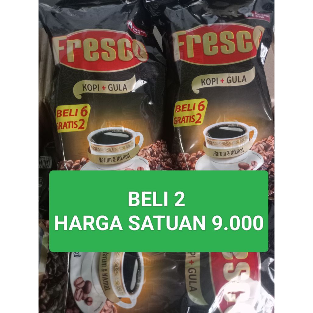 

Fresco kopi+gula 8 sachet Exp Agust 2026