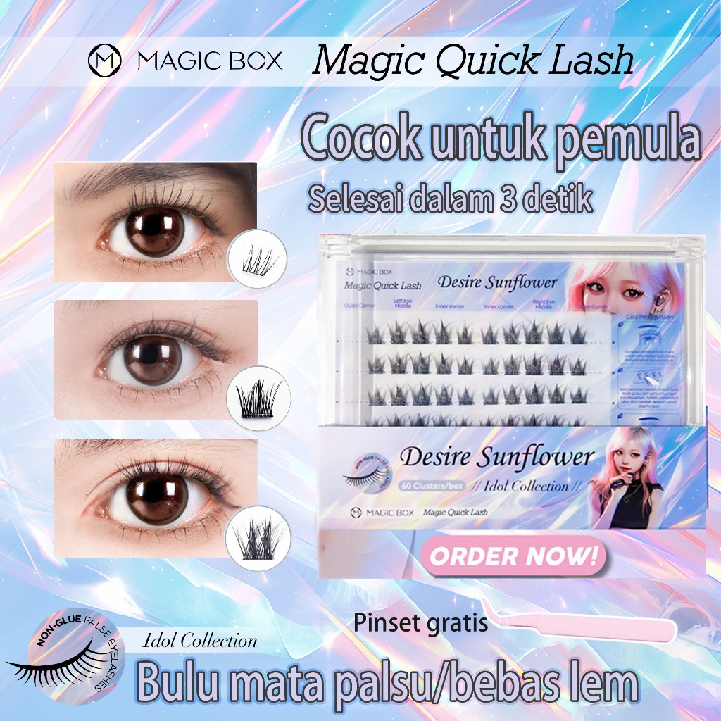 Magic Box Quick Lash All Collection | Bulu Mata Tanpa Lem | False Eyelash | Eyelash Natural