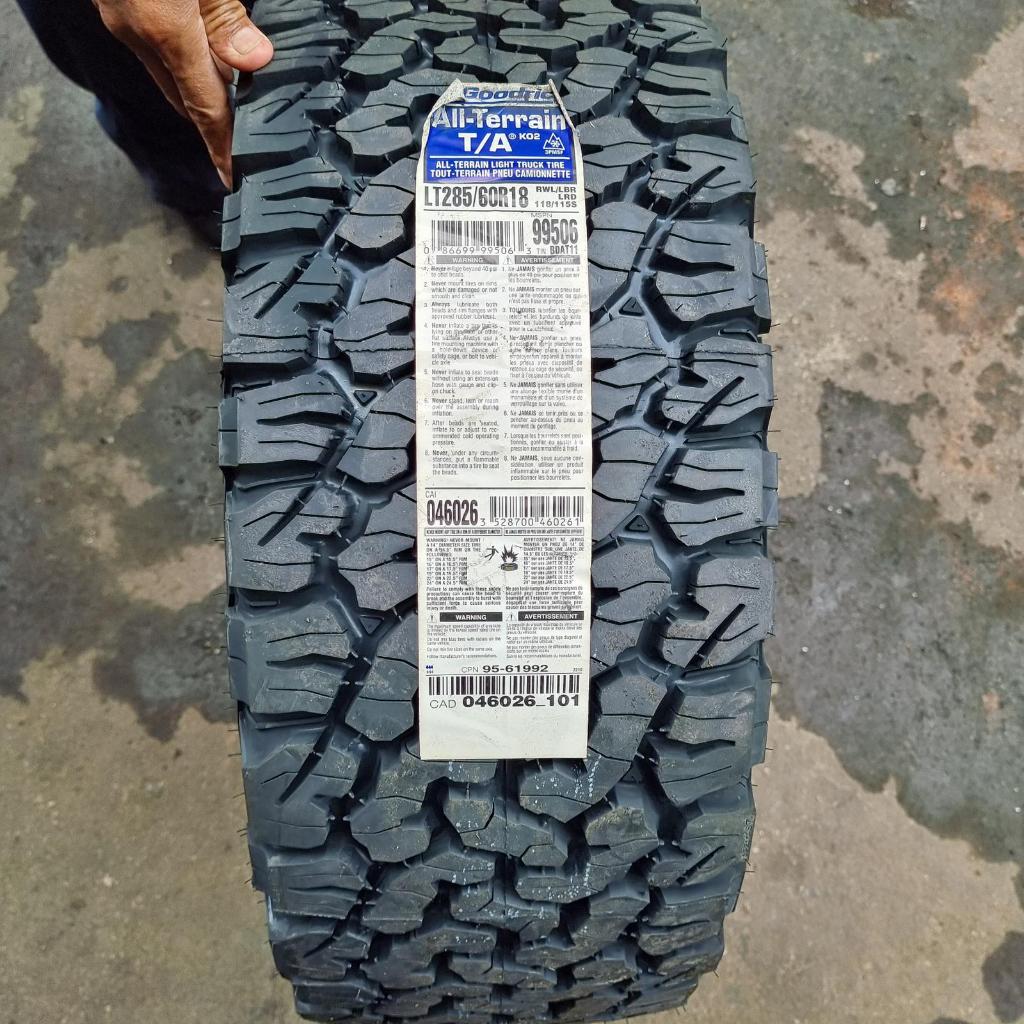 Ban Mobil BFGoodrich 285 60 18 AT KO2