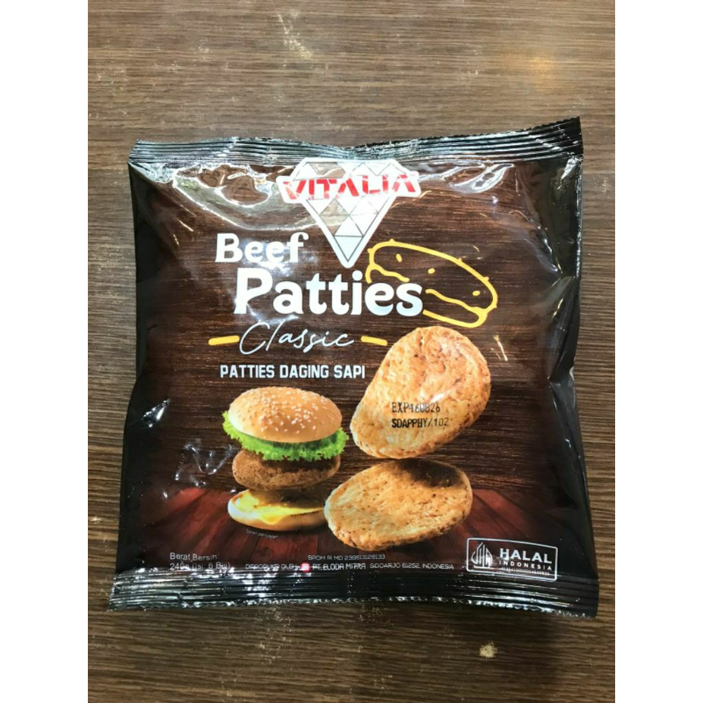 

Beef patties bernardi / daging burger bernardi halal / beef patty