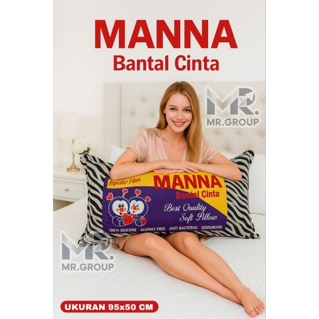 MR.GROUP - BANTAL CINTA + SARUNG MOTIF KARAKTER/DEWASA ORIGINAL UK.45X90CM ISI SILIKON BISA DI CUCI