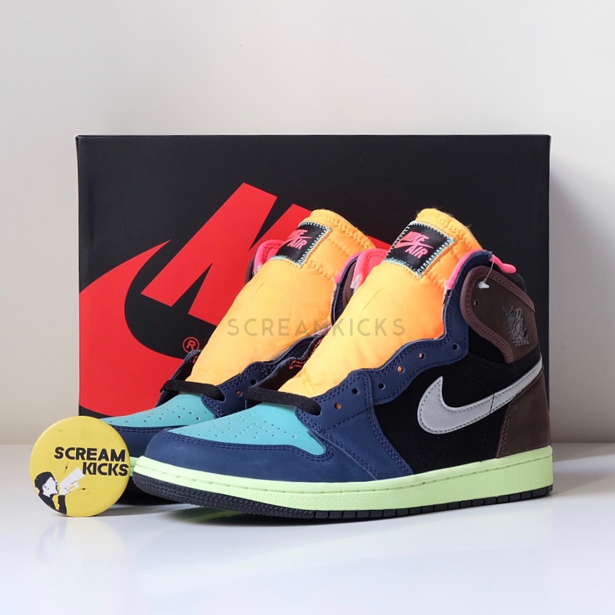 7 Pairs Nike Air Jordan 1 Retro High - OG Bio Hack, Light Bone, Shadow 2.0, University Blue, Bred Pa