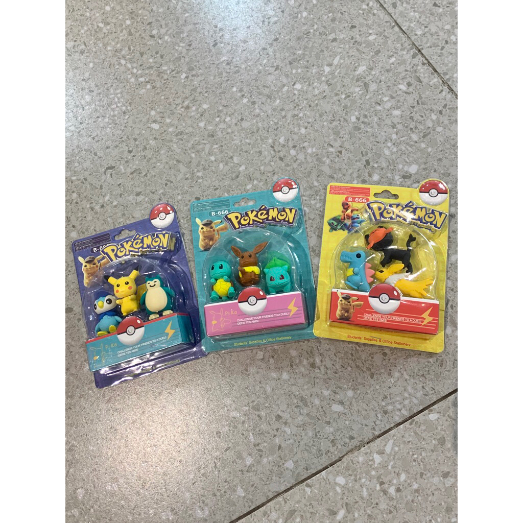 

Pokemon Erasers set
