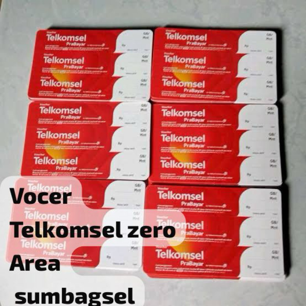 VOUCHER TELKOMSEL  KOSONG /ZERO TELKOMSEL AREA SUMBAGSEL