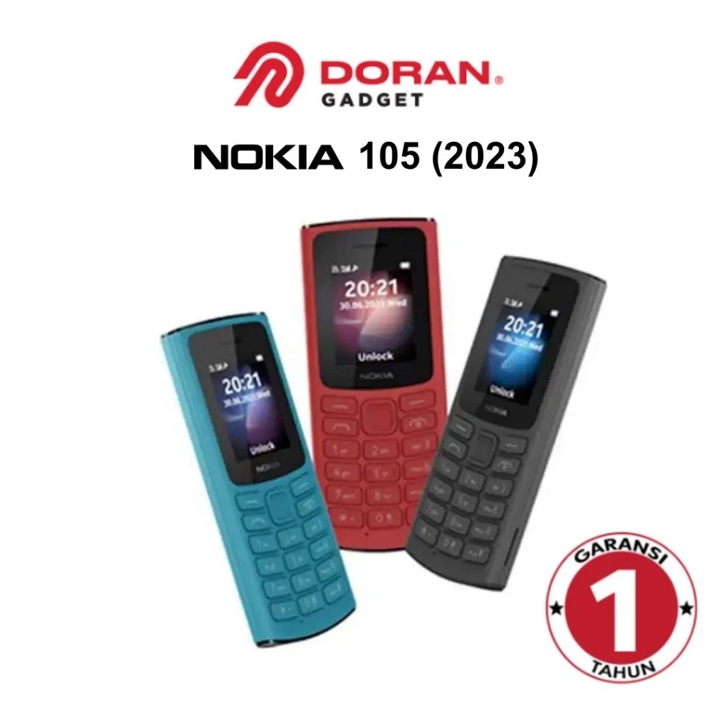 Nokia Handphone | HP Nokia 105 (2023) Handphone Nokia Jadul - Garansi TAM 1 Tahun