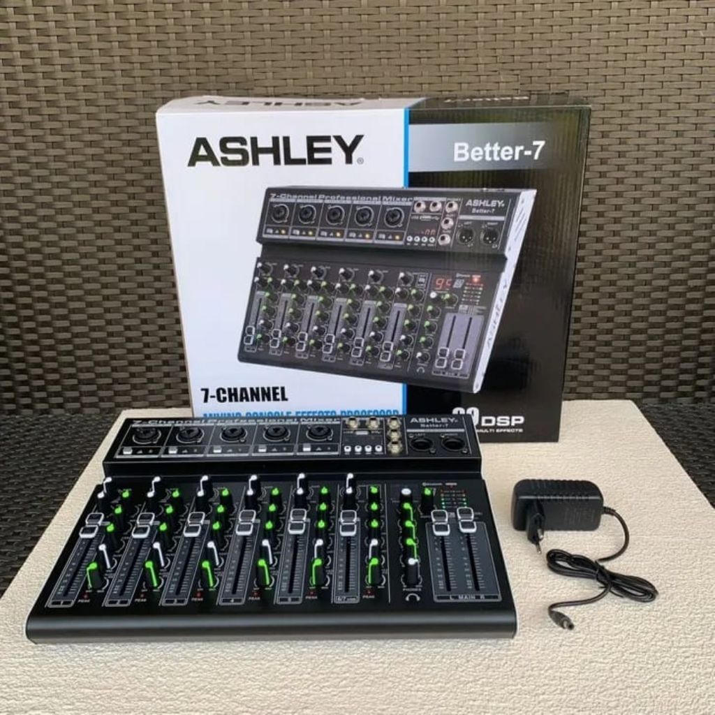 Mixer Ashley BETTER 7 Original - Mixer Audio ASHLEY 7 Channel BETTER 7 Original ASHLEY