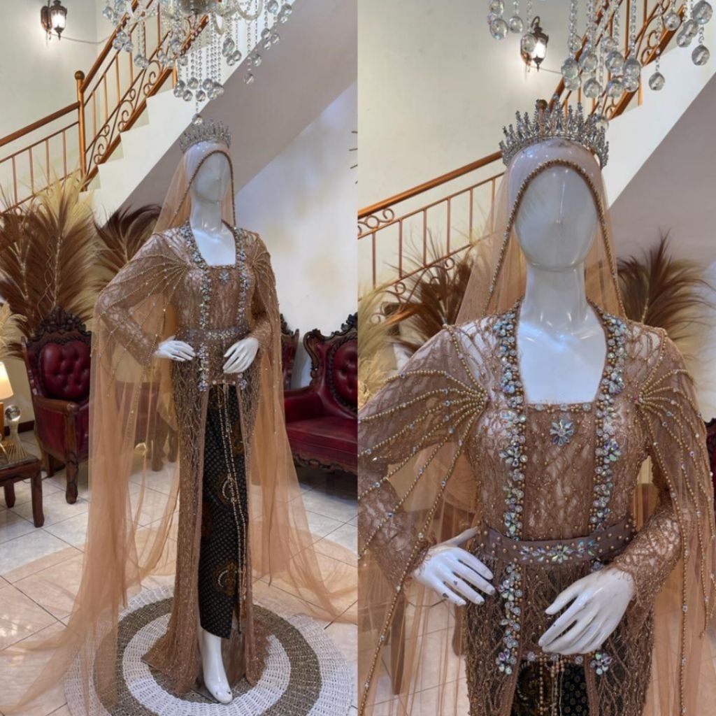 Kebaya pengantin akad Santili premium | kebaya pengantin akad full payet | kebaya pengantin akad kut