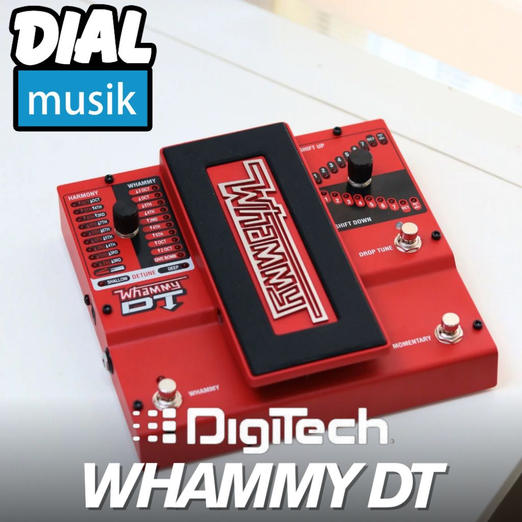 Digitech Whammy DTV-01 Classic Pitch Shifting Pedal With Drop And Raised Tuningb - Pedal Whammy Digi
