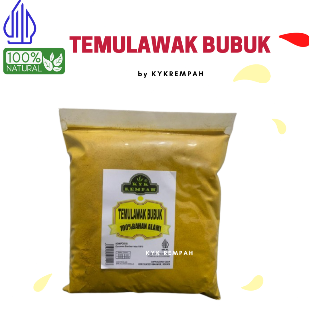 

Temulawak Bubuk [ 250 Gram ] Grade A Murni / Bubuk Temulawak