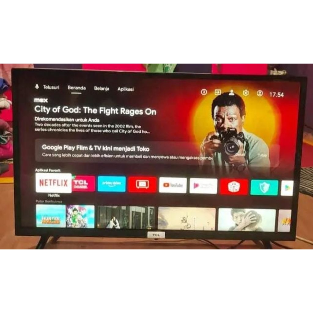 Tv android digital tcl 32 inch