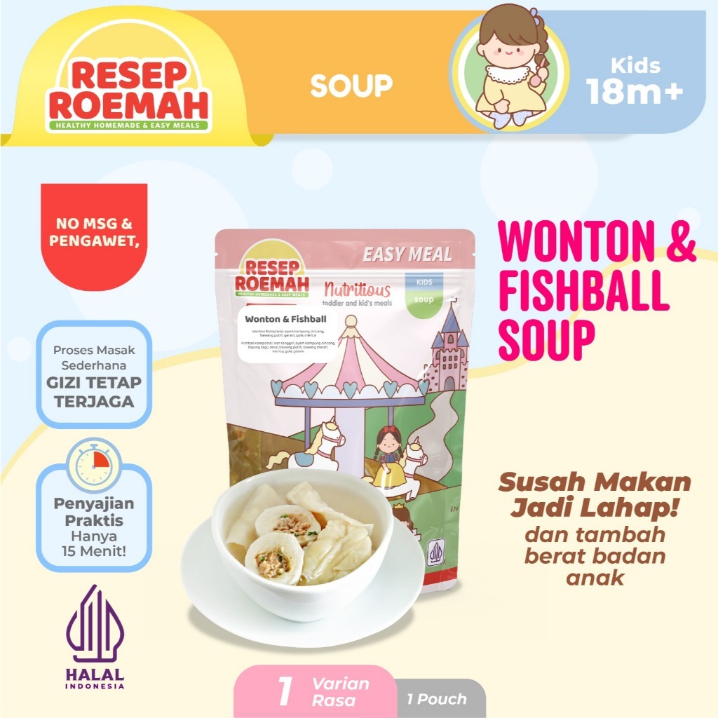 

Resep Roemah Wonton & Fishball / Makanan Sehat Anak Balita / Kids Healthy Homemade Frozen Food / No MSG