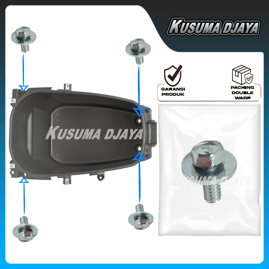 BAUD BAUT 6X12 BOX BAGASI BEAT SCOOPY VARIO 110 FI 2012 - 2014 SATUAN