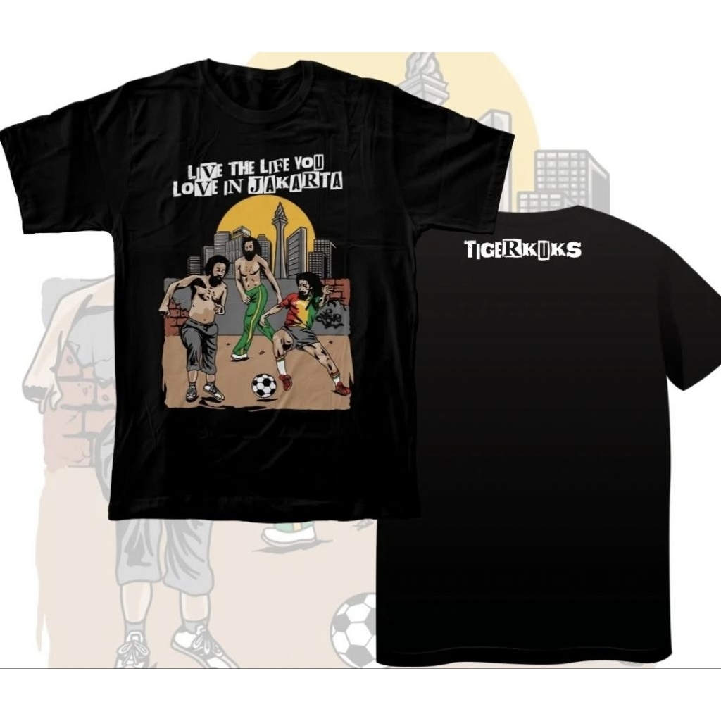 KAOS BOB MARLEY REGGAE FOOTBALL JAKARTA