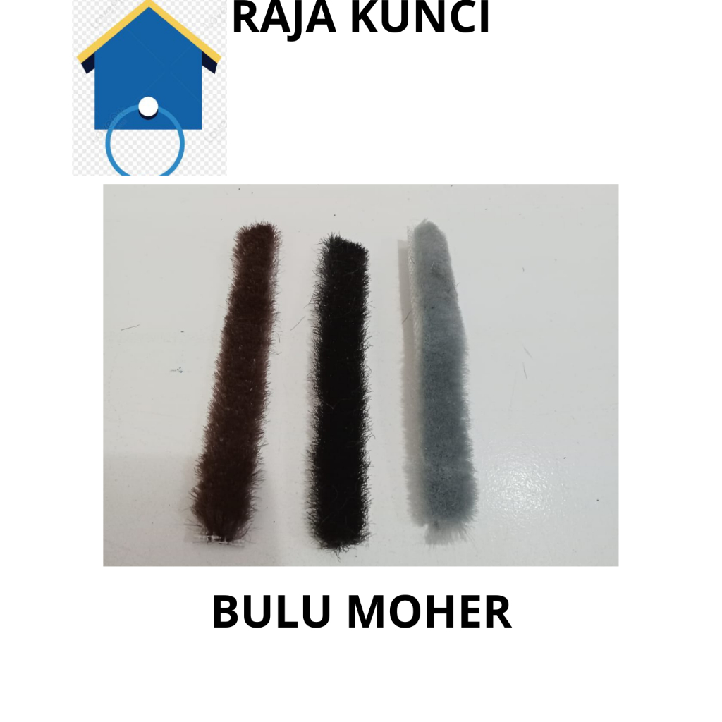 Bulu moher mohair besar penutup celah pintu jendela