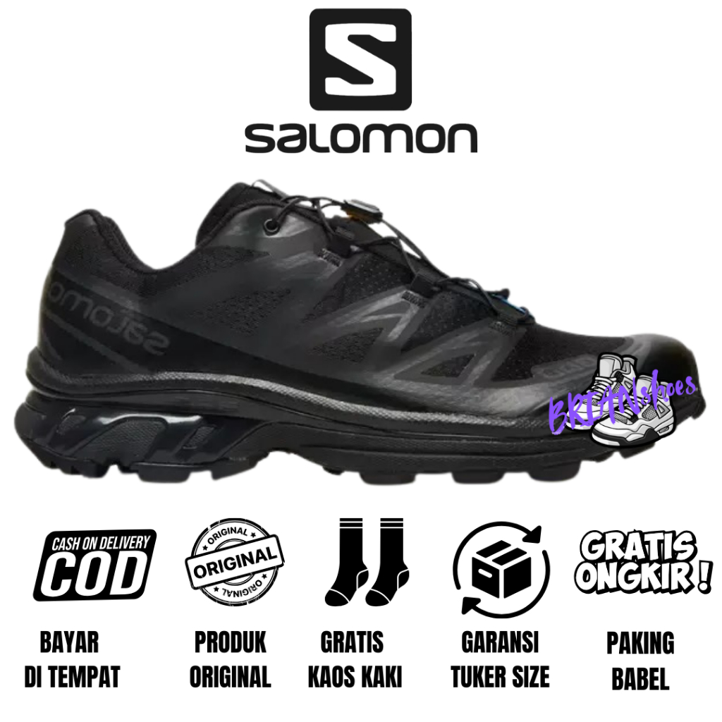SEPATU SALOMON XT 6 ADV LAB BLACK PHANTOM ORIGINAL