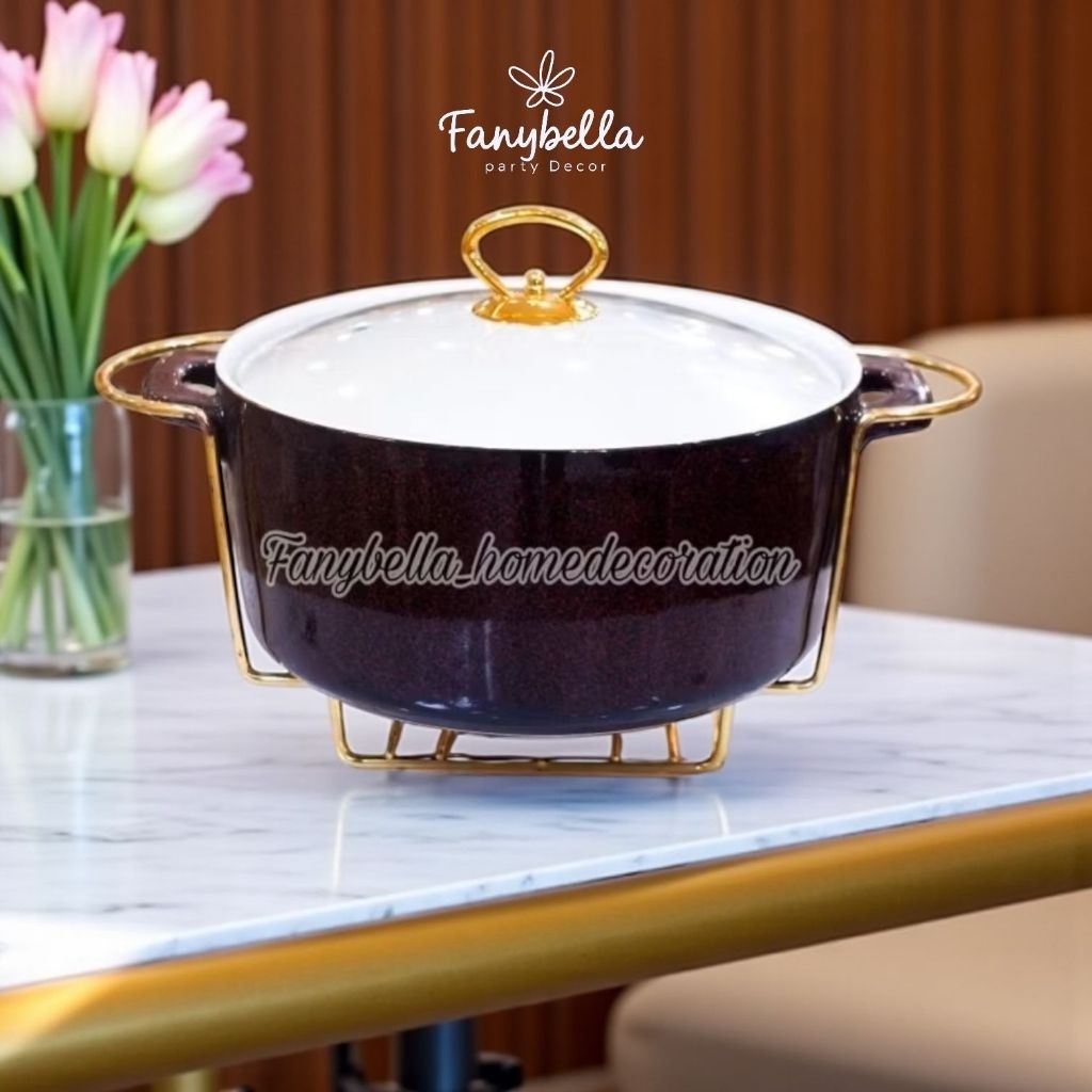 Queen Rose Prasmanan Mangkuk Sup Wadah Saji Dekorasi Rumah Import Lebaran Set