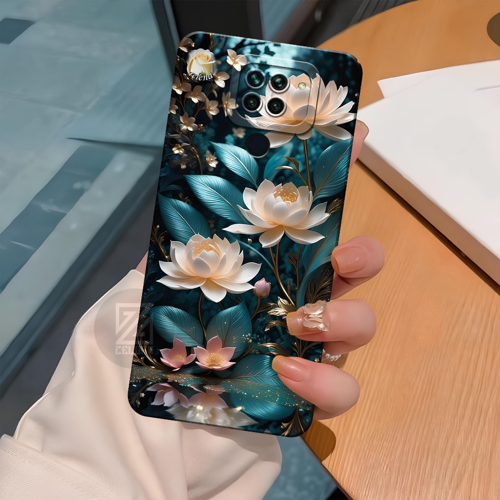 Softcase Hp Xiaomi Redmi Note 9 Fashion Case Bunga Case Xiaomi Redmi Note 9 Cover Hp Case Lucu Kesin