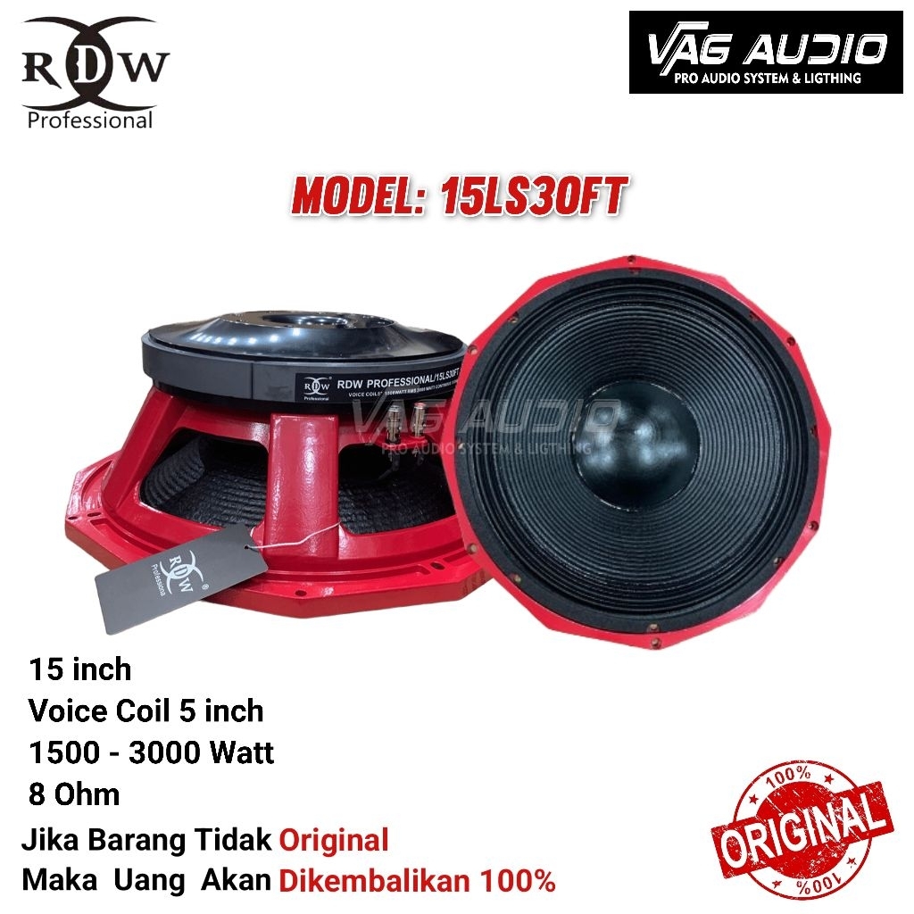 SPEAKER COMPONENT RDW 15LS30FT