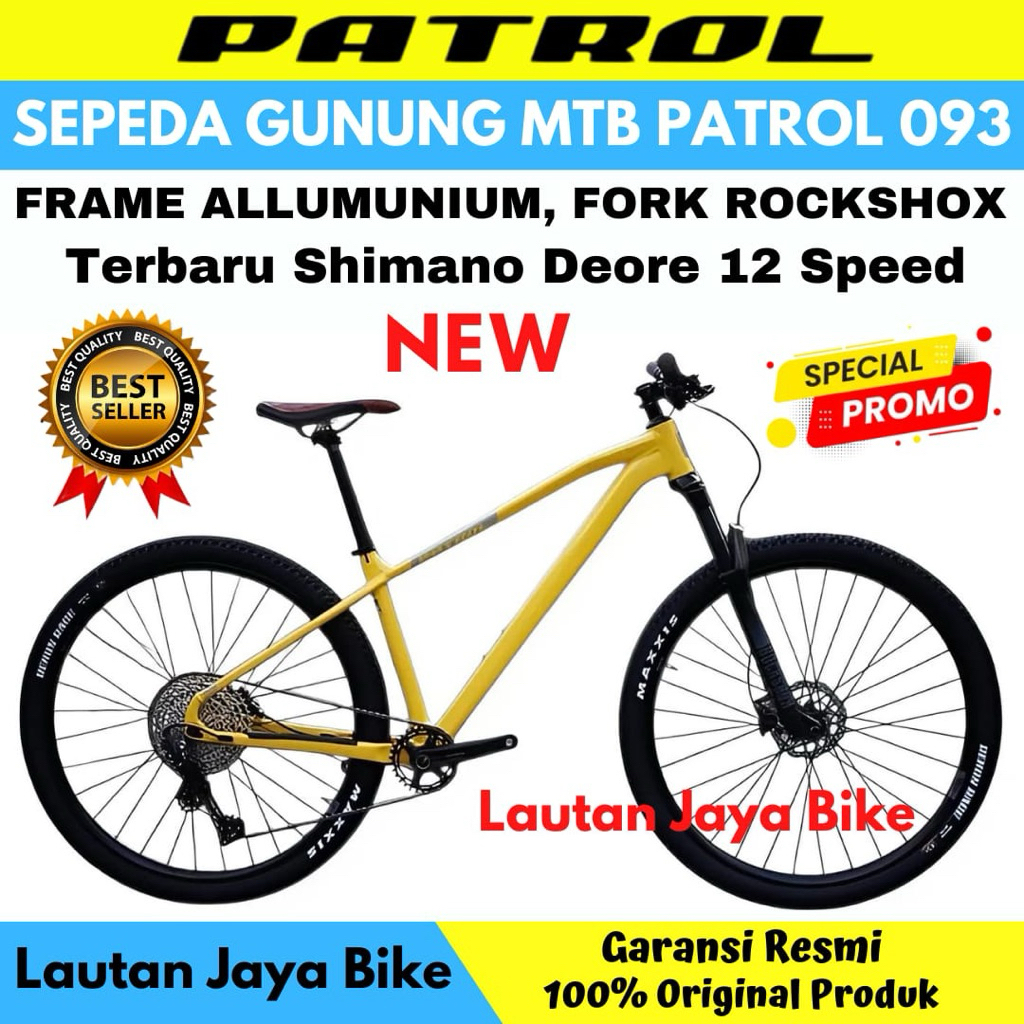 Sepeda Gunung MTB 29 PATROL 093 12 SPEED NEW