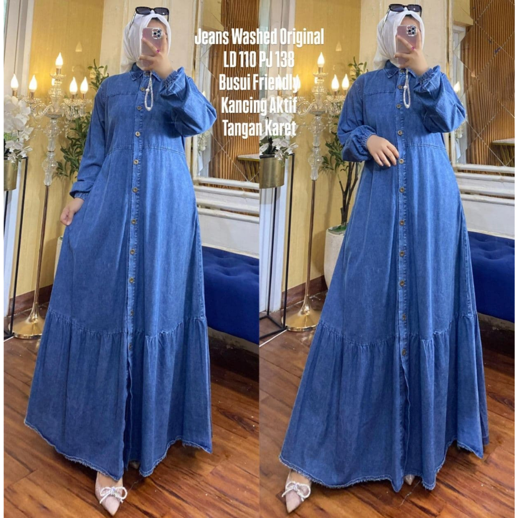 GAMIS JEANS BORDIR & GAMIS JEANS KATUN