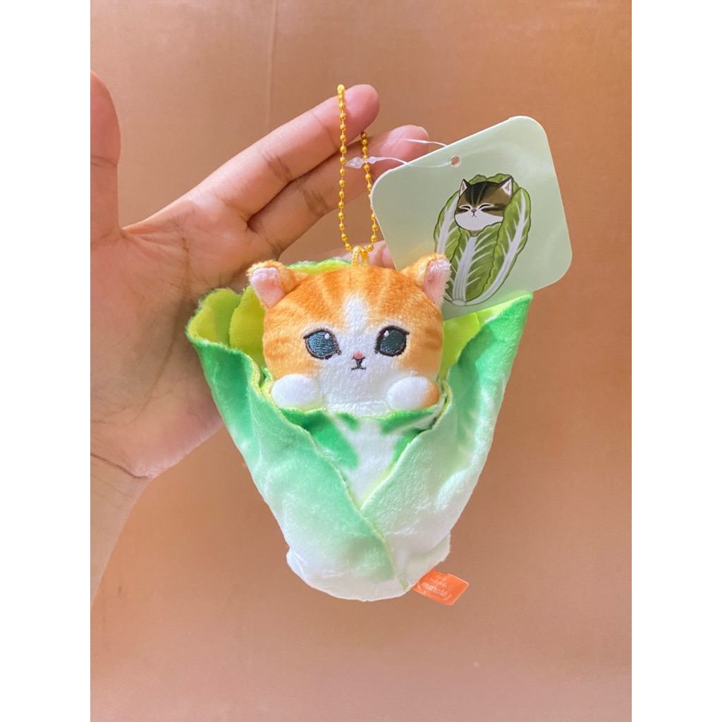 Boneka Gantungan Kunci Karakter Mofusand Sawi size 11x11cm Original / Boneka Gantungan Kunci Mofusan