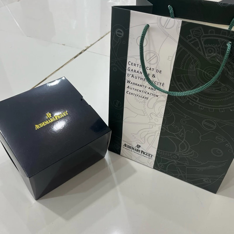 KOTAK JAM BOX JAM AP ORI BOX FULL SET AUDEMARS PIGUET INCLUDE BOOK + PAPPER BAG